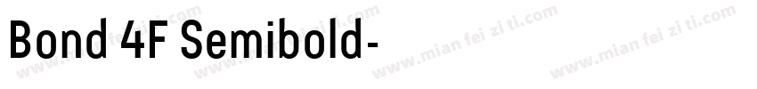 Bond 4F Semibold字体转换